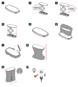 Insta LED Folding Exhibition Counter Instructions