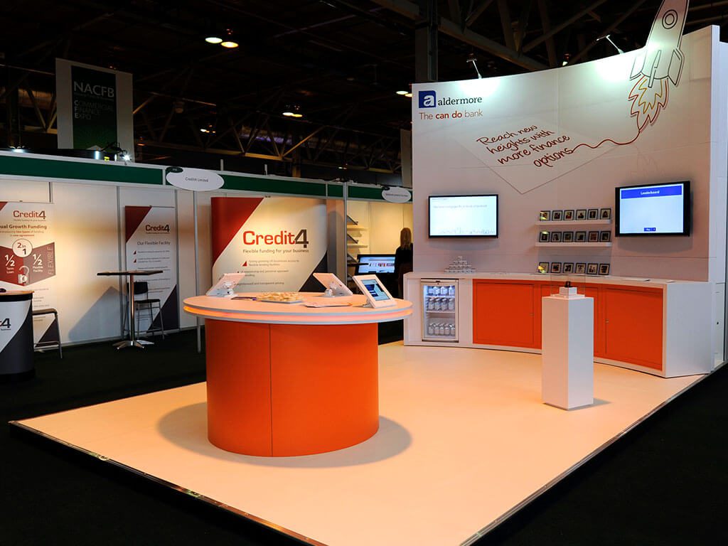 Aldermore Exhibition Stand pre-show