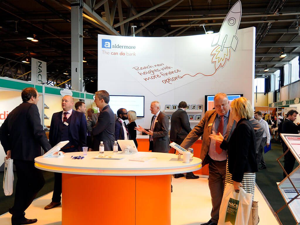 Aldermore Exhibition Stand show day
