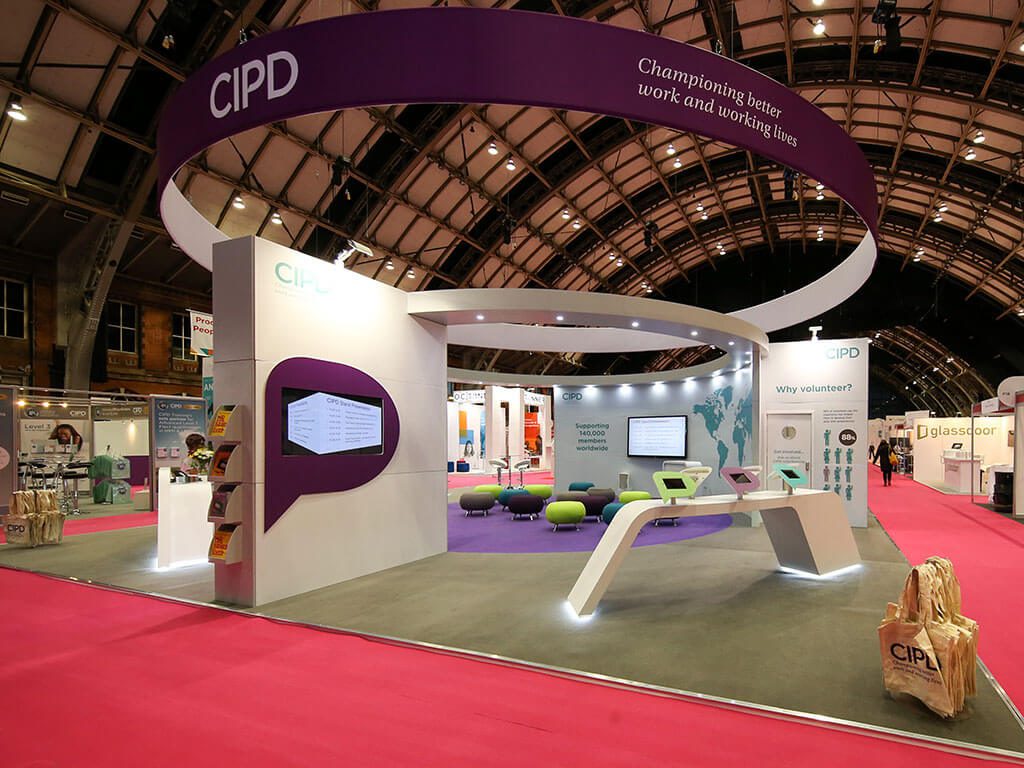 CIPD Bespoke Hire Exhibition Stand pre show