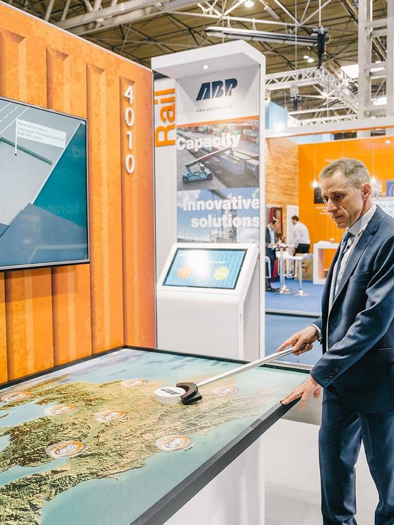 ABP stand, visitor engagement tool