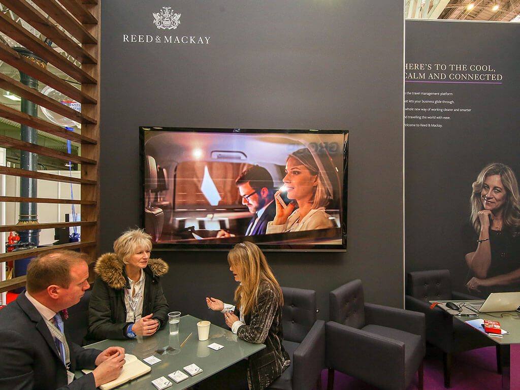 Reed & Mackay Exhibition Stand meeting area