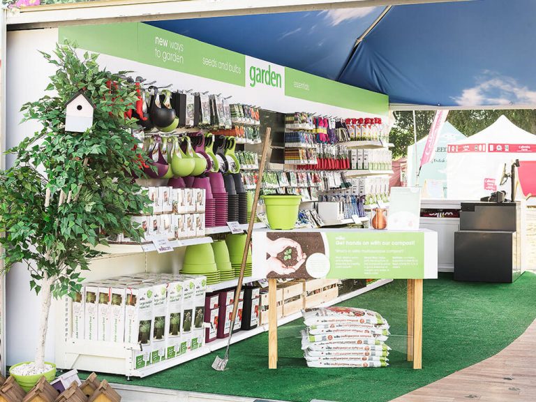 Outdoor exhibiting stand for Wilko