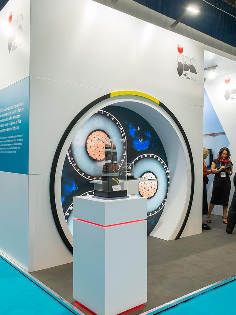JDR Cables Bespoke Hire Exhibition Stand