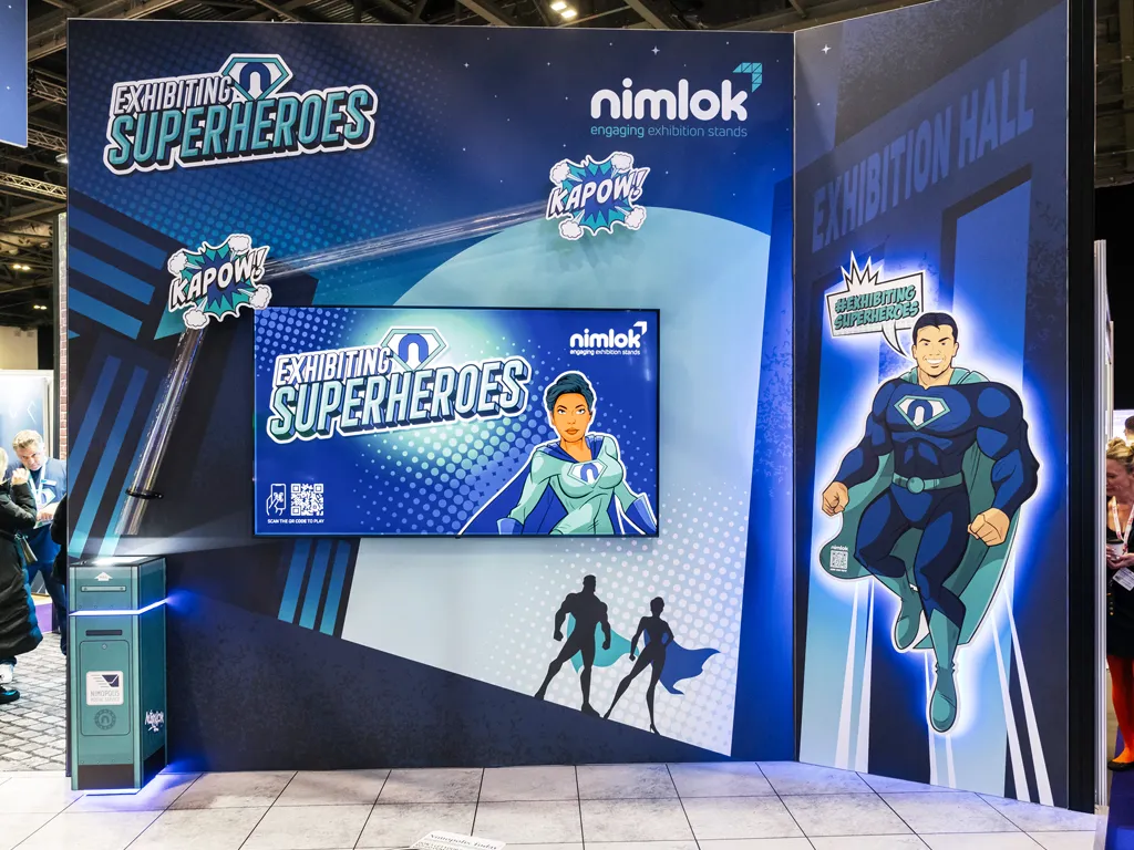 Nimlok B2B Marketing Expo SuperHero Exhibition Stand