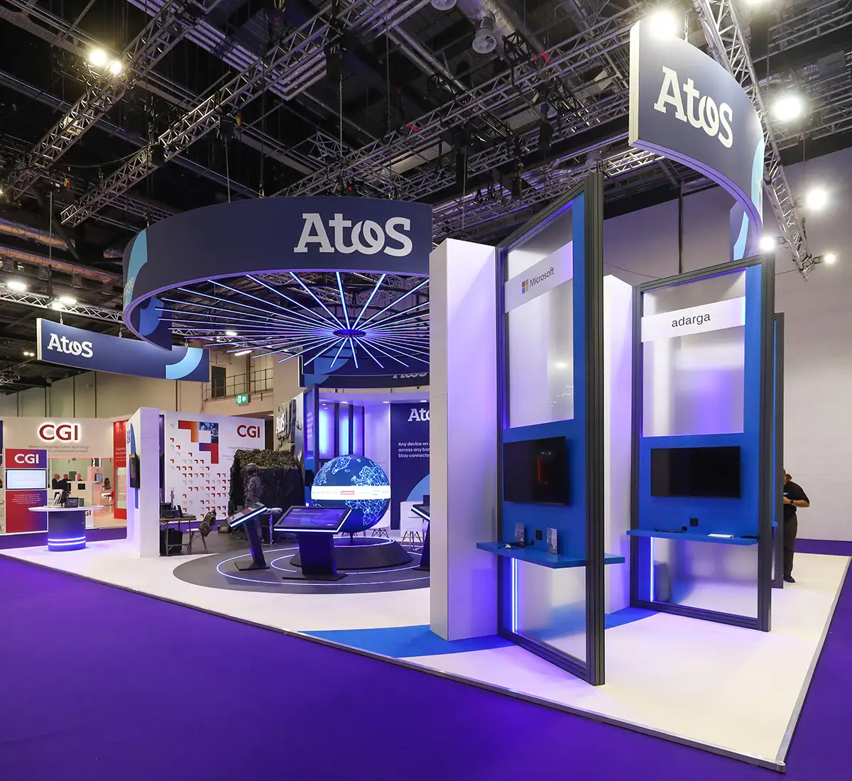 Atos case study exhibition stand