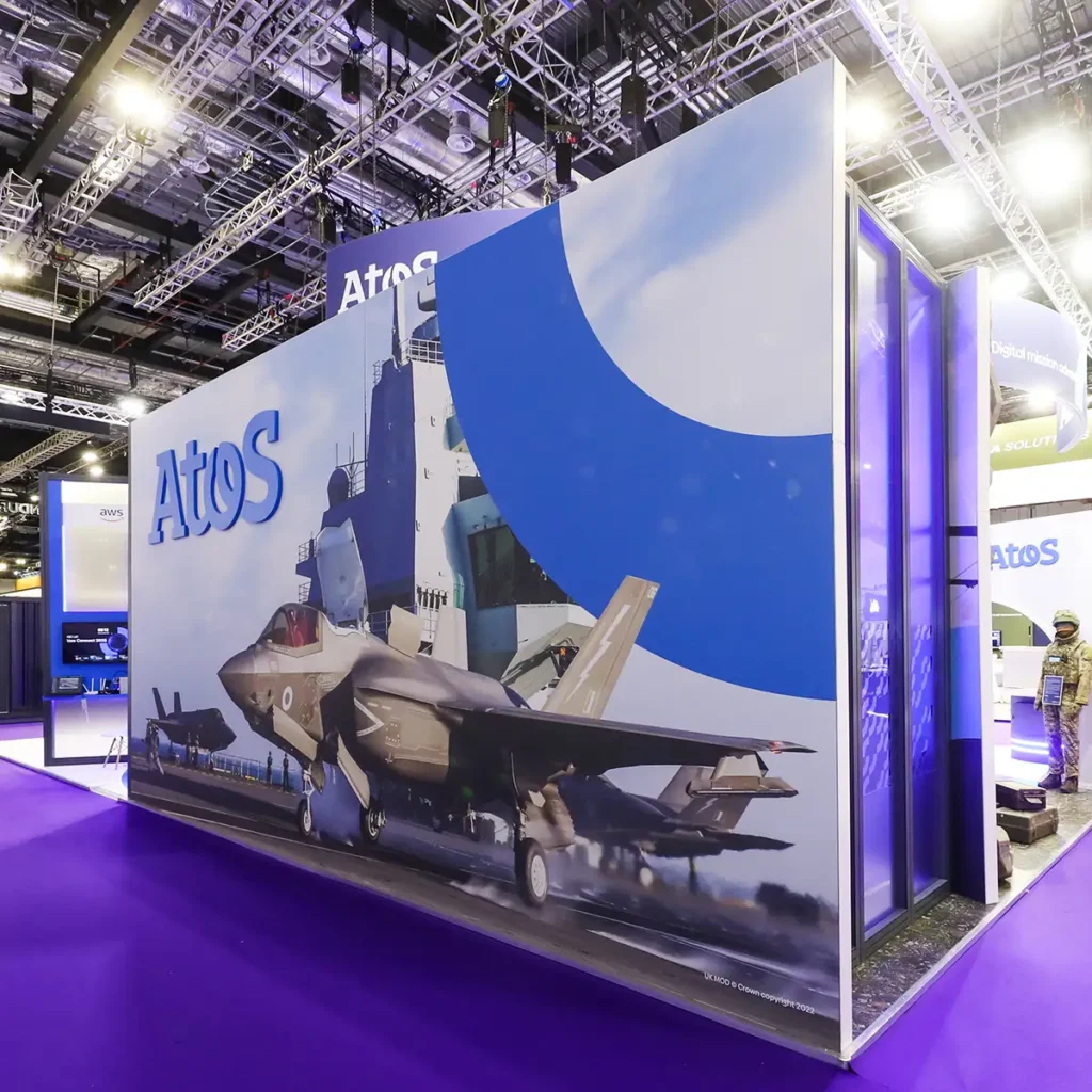 Atos exhibition stand features