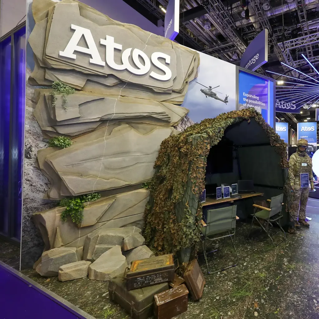 Atos exhibition stand features
