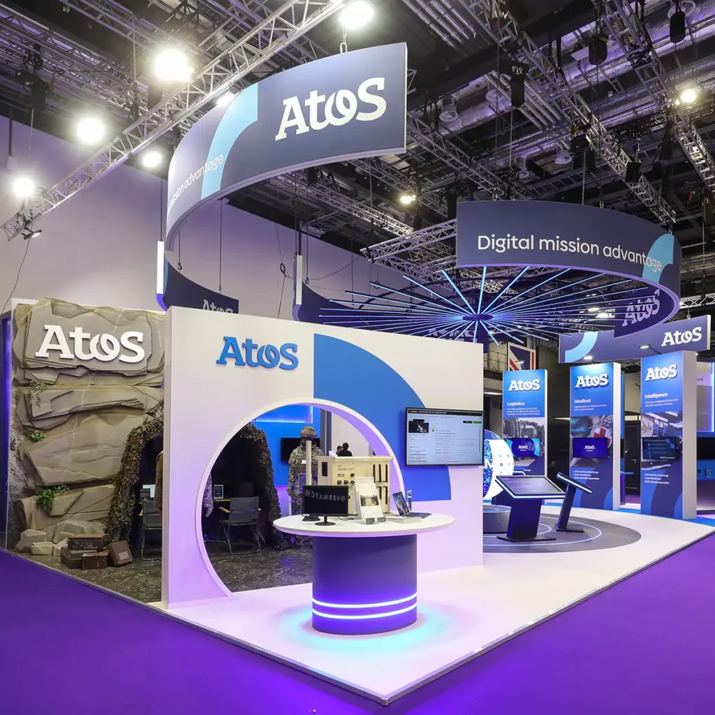 Atos exhibition stand features