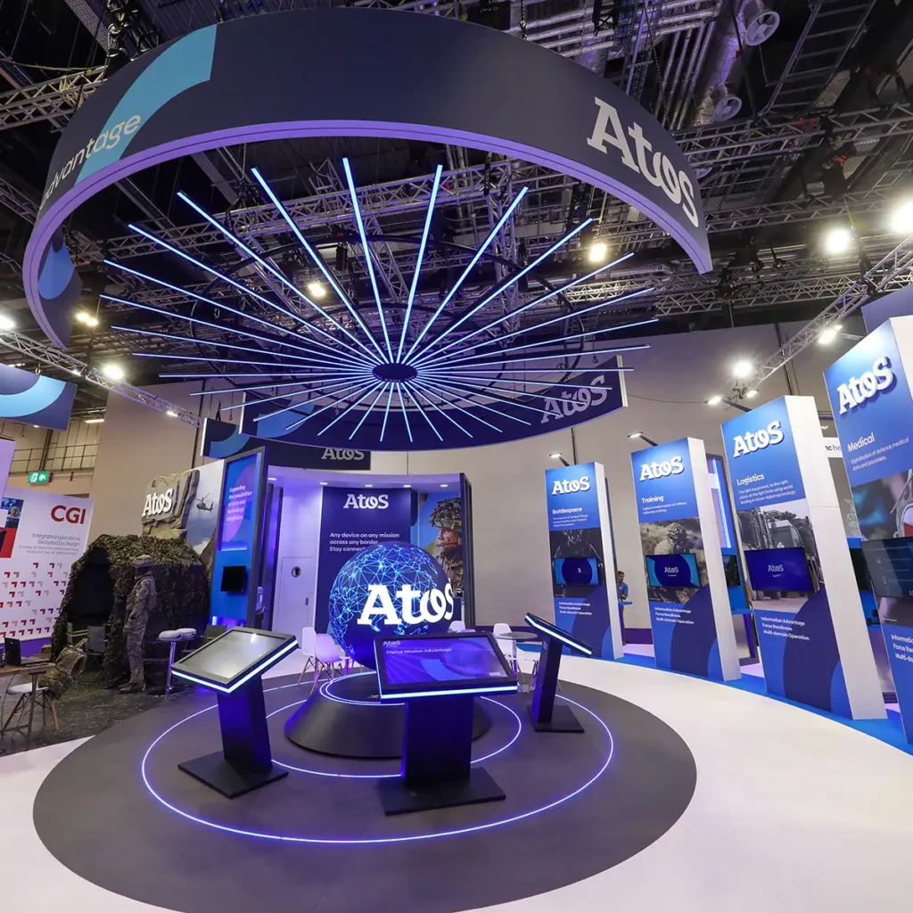 Atos exhibition stand features